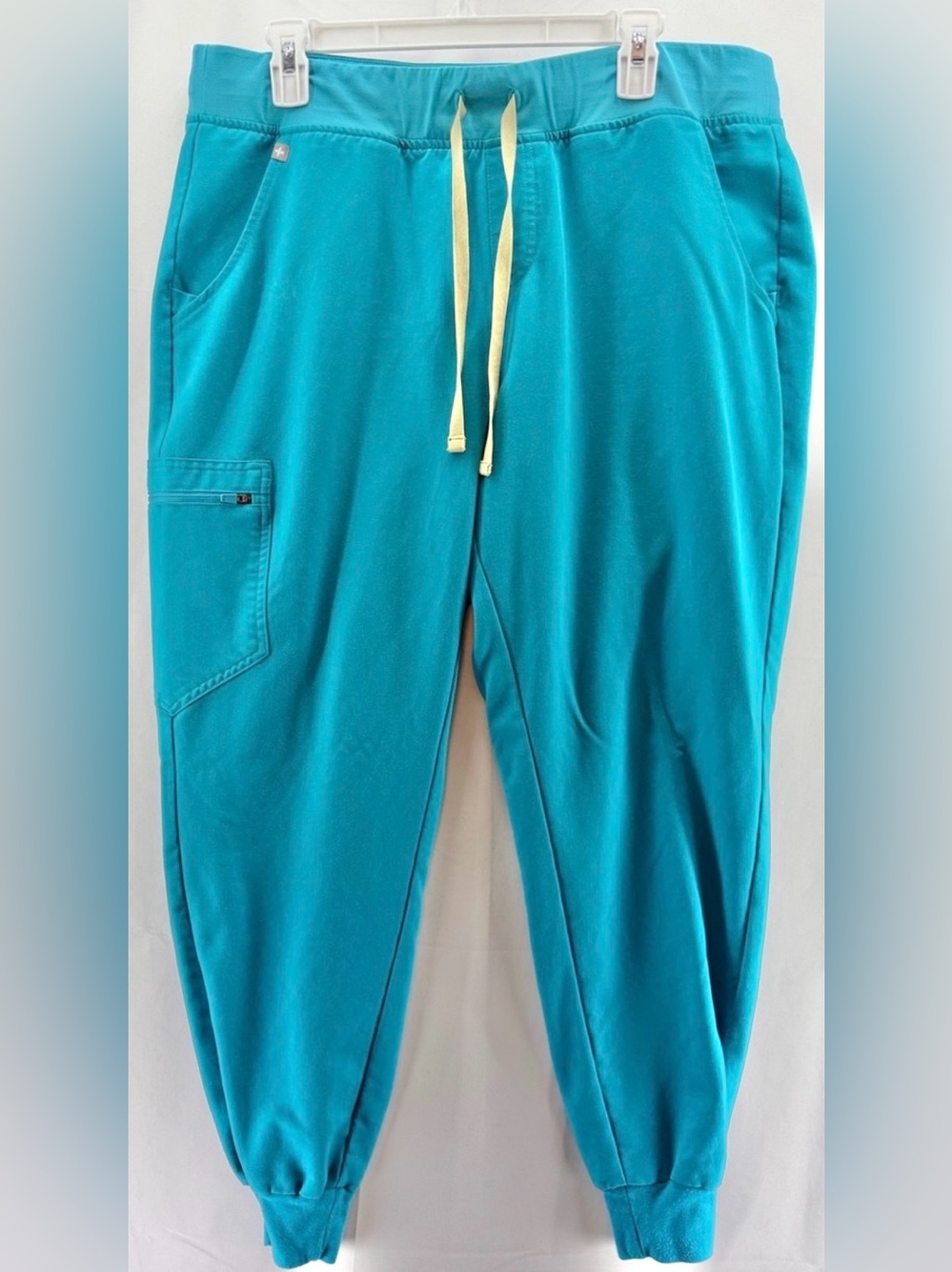 Figs Teal High Waist Zamora Scrub Jogger Pants Size XL